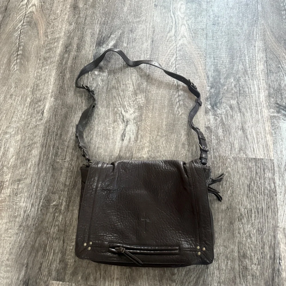 Deep Brown JEROME DREYFUSS Albert Crossbody Bag